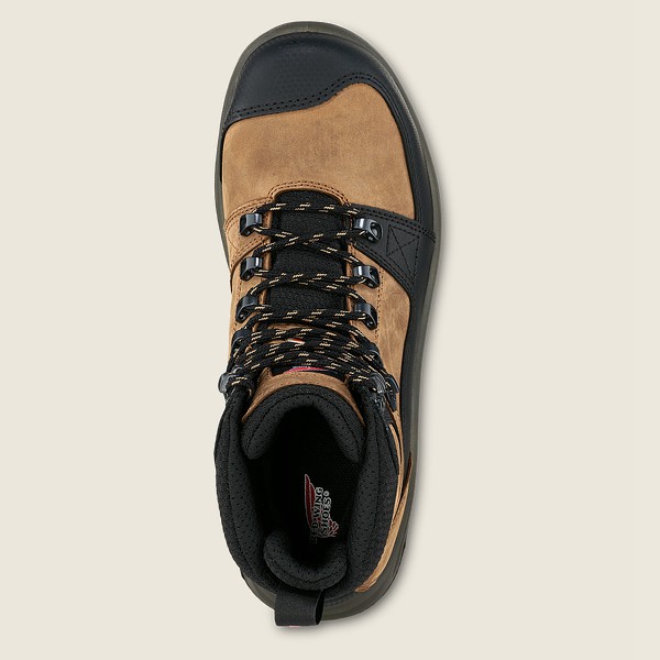 Safety Støvler Herre - Red Wing Trades - 6-Inch Waterproof Csa Toe - Brune/Sort - SNOCZA-309